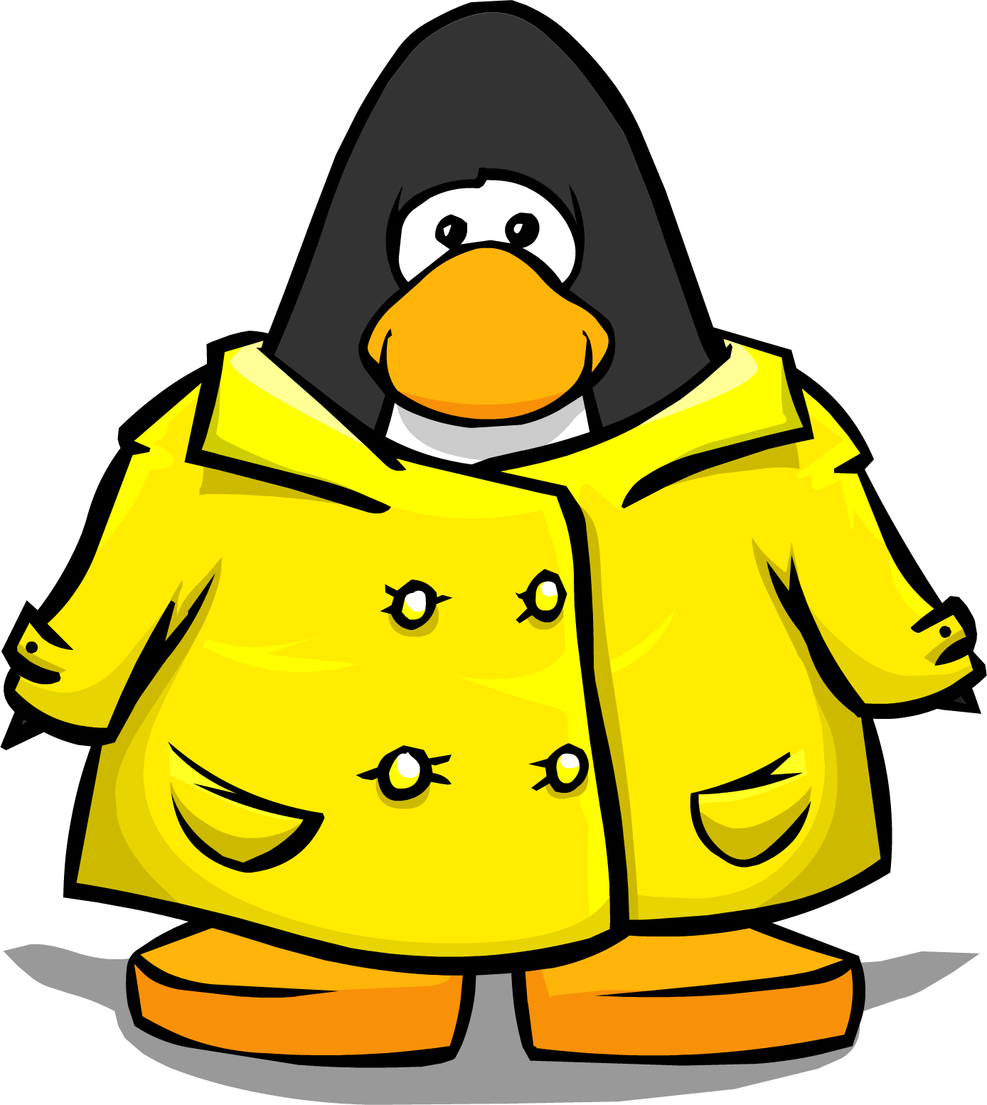 Image Raincoat Pc Png - Cartoon Character With Yellow Raincoat (1388x1554), Png Download
