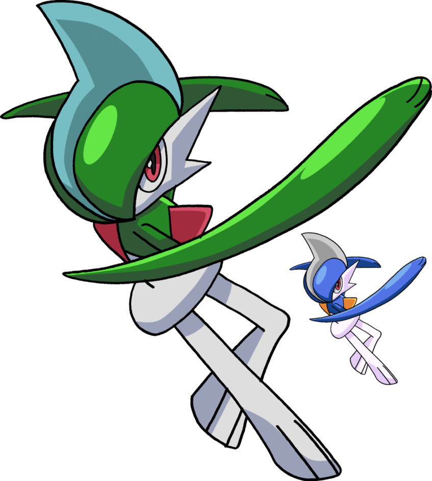 Gardevoir And Gallade Wallpaper - Tails19950 Gallade (847x944), Png Download