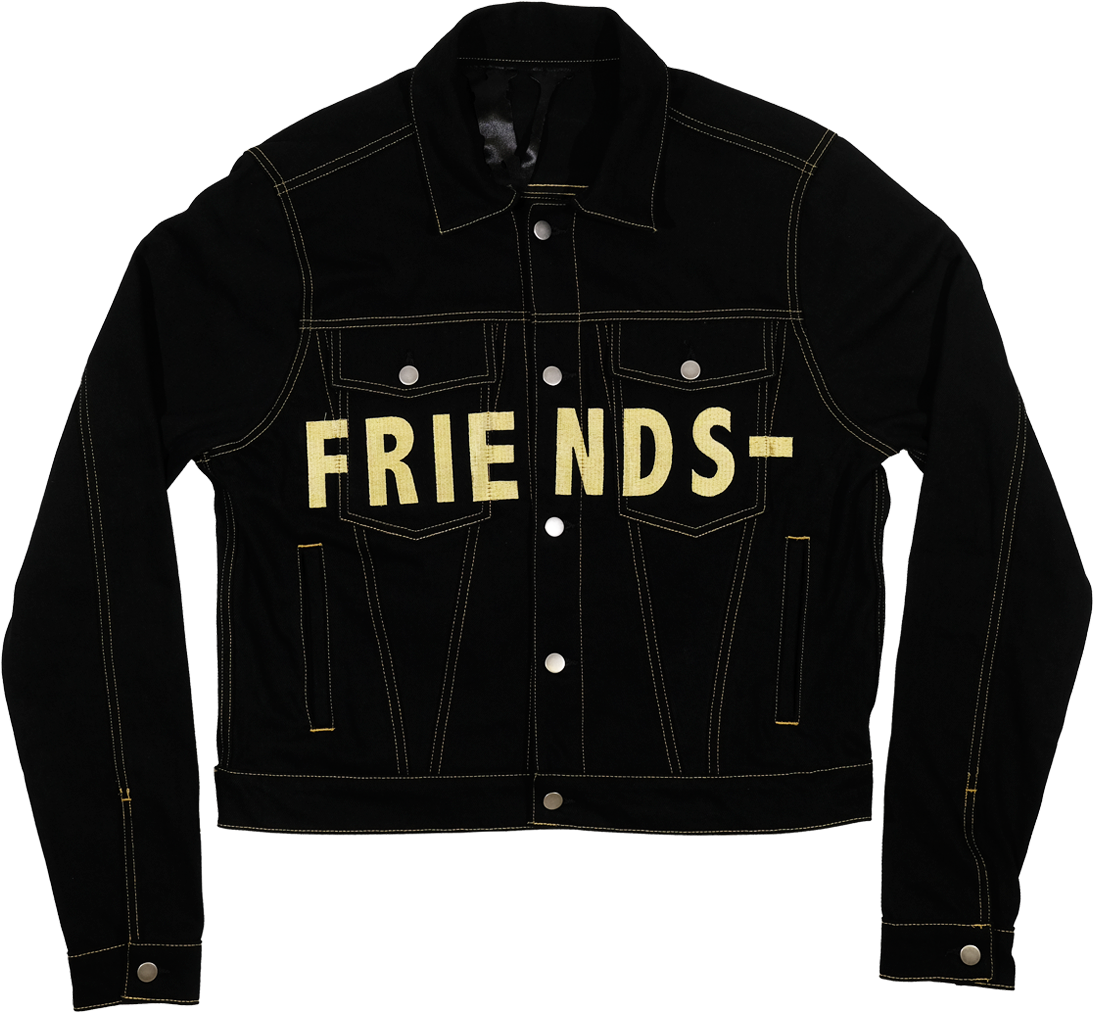 friends denim jacket vlone