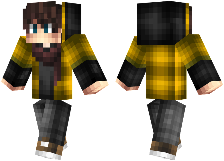 Yellow Jacket - Minecraft Skin Steve Hd (804x576), Png Download
