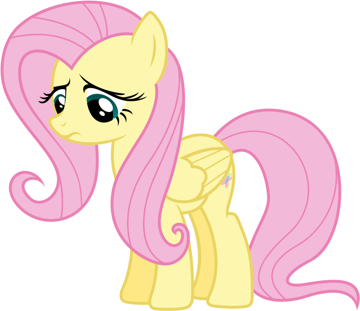 Post 31053 0 42025500 1446238107 Thumb - My Little Pony Fluttershy Sad (1210x1024), Png Download