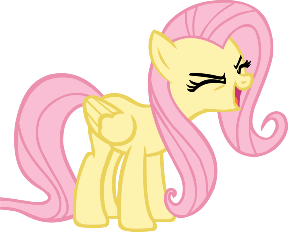 Fluttershy Yay Vector (995x803), Png Download