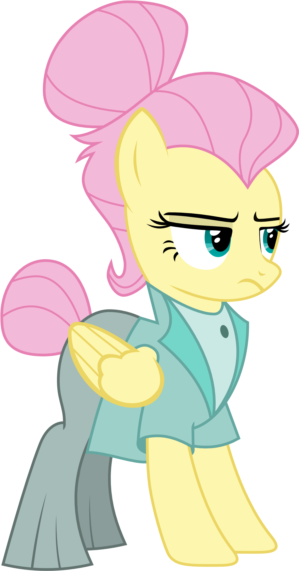 Pink Mammal Vertebrate Fictional Character Horse Like - Mlp Fluttershy Fake It Til You Make (1203x2257), Png Download