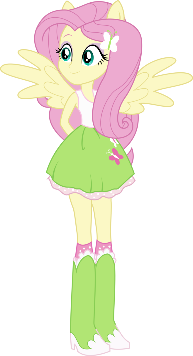 All My Little Pony, My Little Pony Friendship, Little - Fluttershy Equestria Girl Rainbow Power (658x1215), Png Download