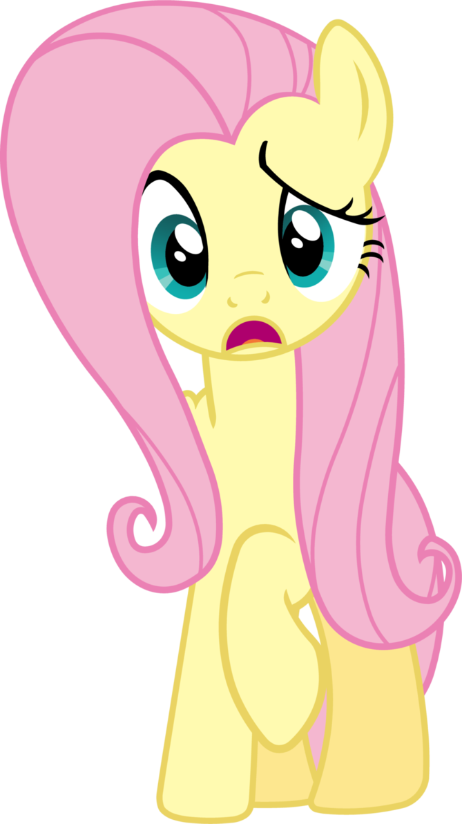 Confusion By Bobthelurker On Deviantart My Little - My Little Pony Fluttershy Confused (669x1192), Png Download