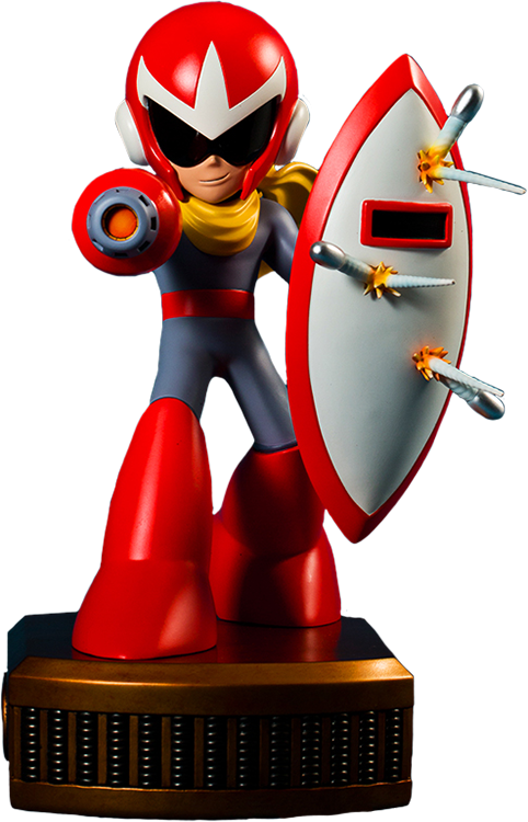 Proto Man 13” Statue - Prototype Zero Megaman Unlimited (482x750), Png Download