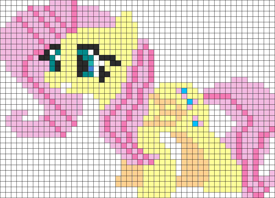 Fluttershy - Bead (1051x757), Png Download