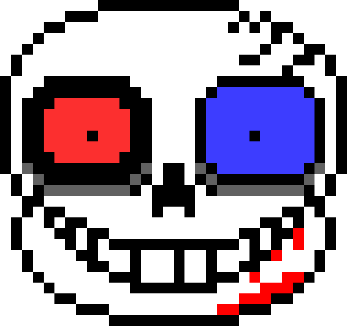 Mytale Horrortale Sans' Head - Sans Pixel Art (1184x1184), Png Download