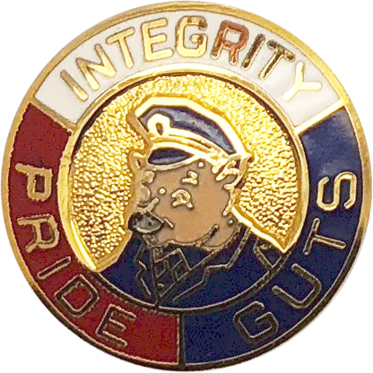 Integrity Pride Guts Lapel Pin - Chicago (416x416), Png Download
