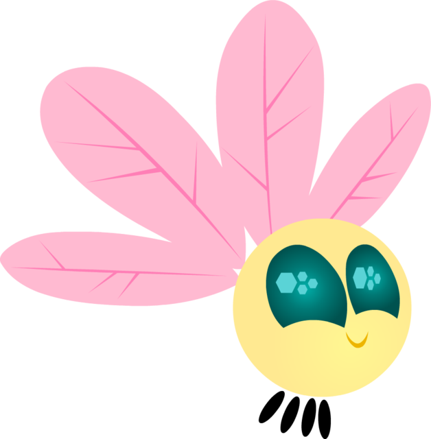 Fluttershy Png - My Little Pony Fluttershy Parasprite (628x640), Png Download
