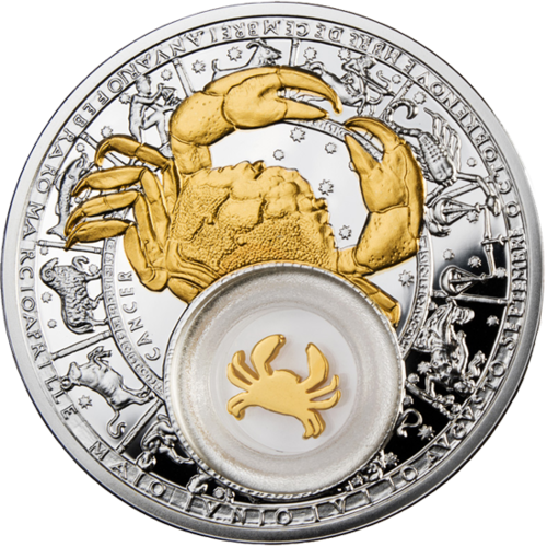 Monety Znaki Zodiaku Lew (500x500), Png Download