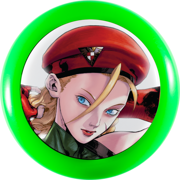 Street Fighter V X Sanwa Denshi Character Pushbutton - Cartoon (600x600), Png Download