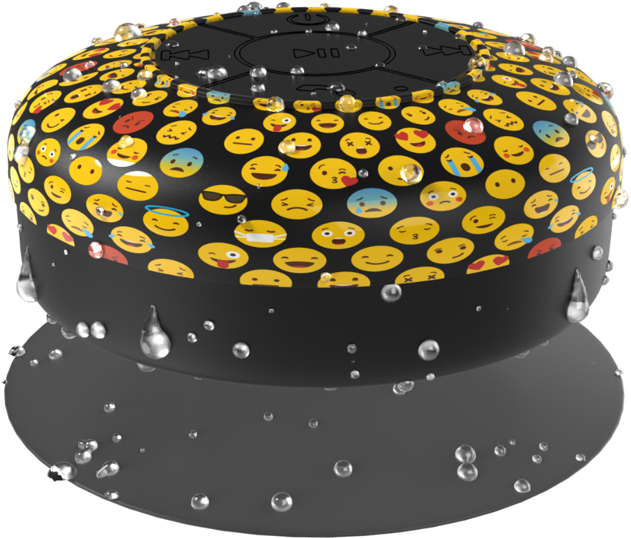 Gentek S4 Wireless Shower Speaker, Waterproof Portable - Loudspeaker (1600x1035), Png Download