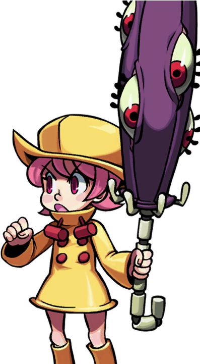 Umbrella Angry - Umbrella Skullgirls (640x720), Png Download