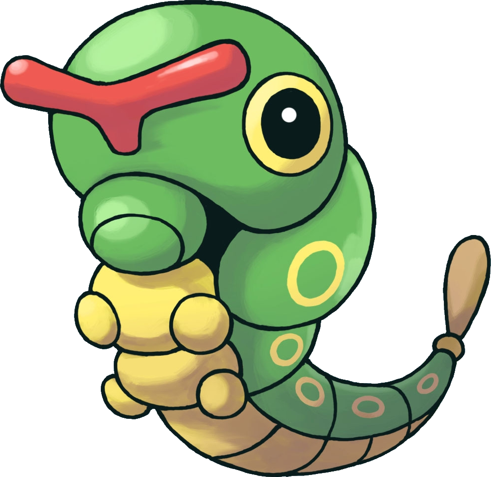 010caterpie Pokemon Mystery Dungeon Red And Blue Rescue - Caterpie Pokemon (989x960), Png Download