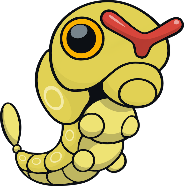 010 Caterpie Dw Shiny - Caterpie Shiny (761x768), Png Download