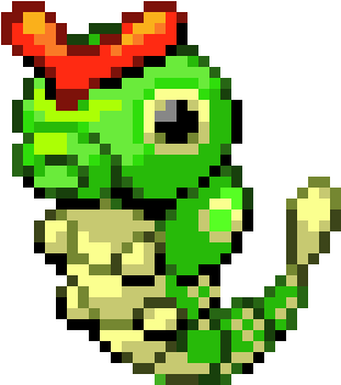Caterpie - Pokemon Sprite Animation Gifs (380x370), Png Download