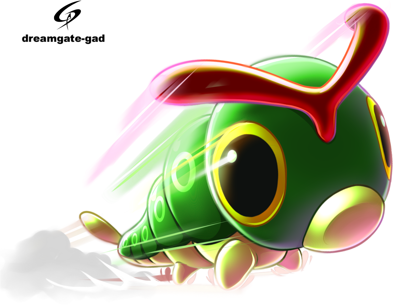 #010 Caterpie Used Tackle And String Shot - Caterpie Fan Art (1649x1330), Png Download