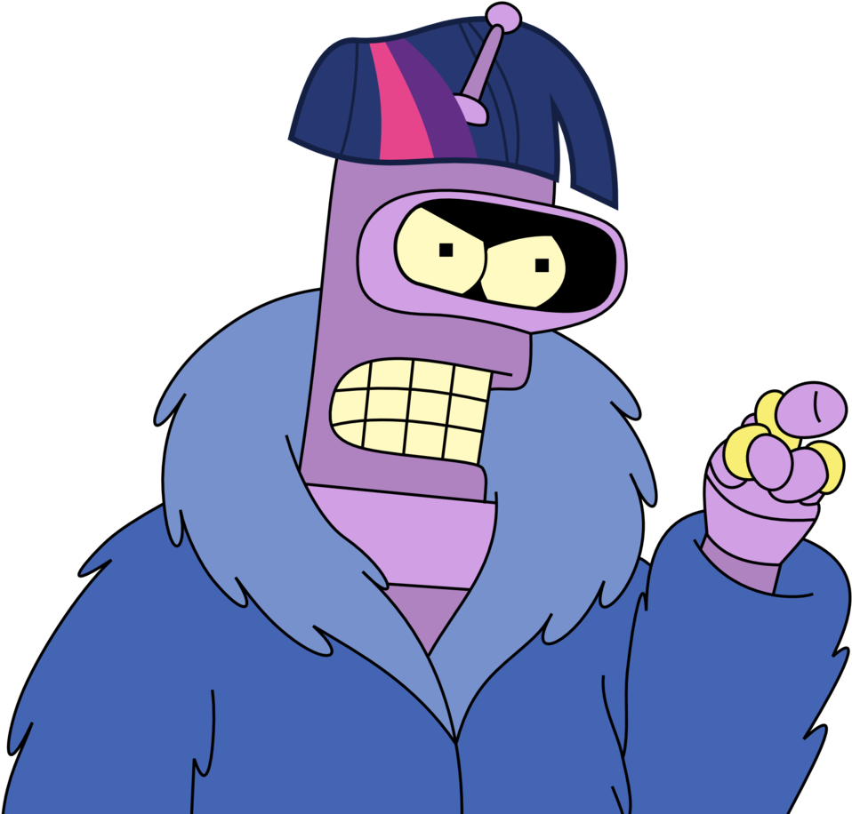 #431104 - Artist - Synch-anon, Artist - Twiforce, Bender - Futurama Transparent (1020x1024), Png Download