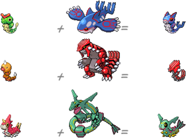 Pokémon - Pokemon Rayquaza Groudon Kyogre Fusion (600x444), Png Download