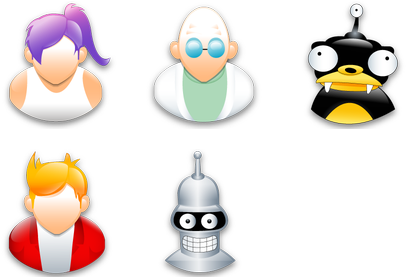 Search - Futurama Icons (552x296), Png Download