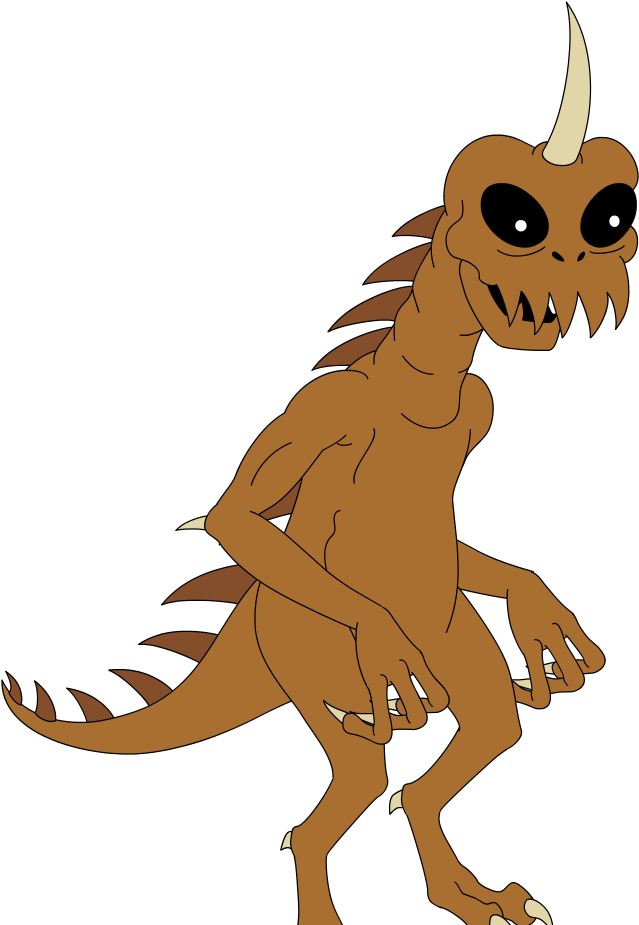 Futurama Monster (646x928), Png Download