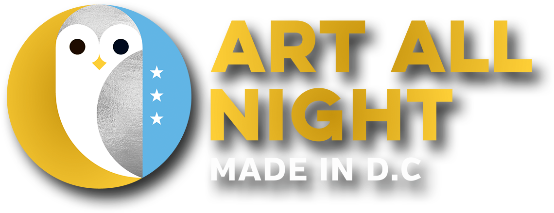 Art All Night Dc Logo (1160x458), Png Download