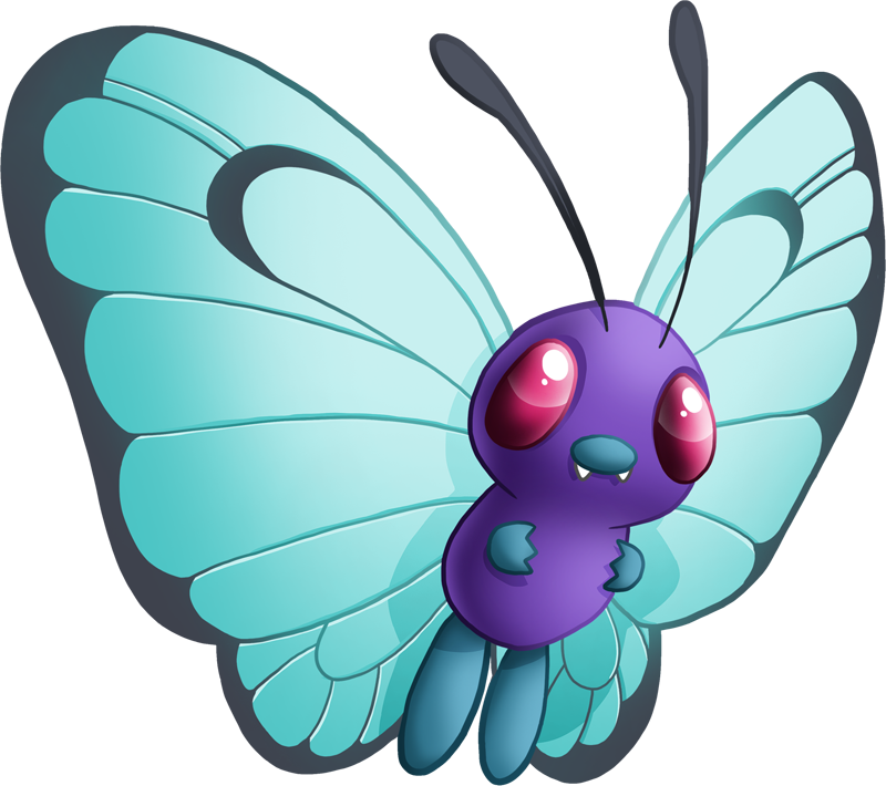 Important Notice Pokemon Shiny-butterfree Is A Fictional - Imagenes De Butterfly Pokemon (800x710), Png Download