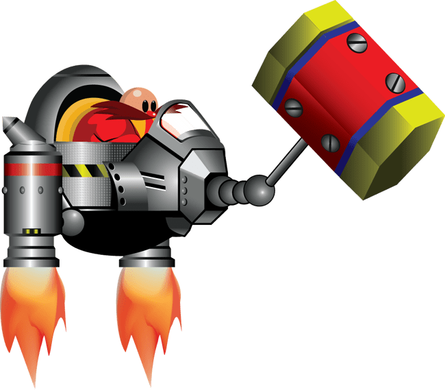Badniks & Bosses Art - Hammer Eggman (650x569), Png Download