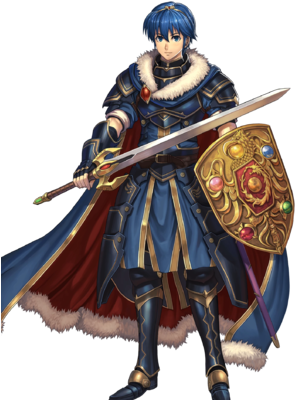 Marth Hero-king Face - Fire Emblem Heroes Marth (340x408), Png Download