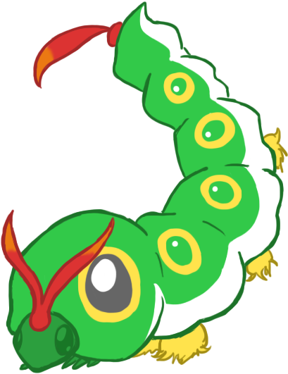 View Caterpie-01 , (477x571), Png Download