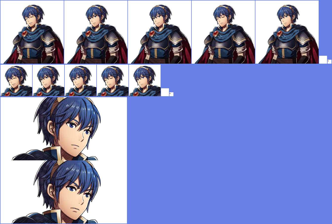 Click For Full Sized Image Marth - Fire Emblem Marth Sprite (1344x908), Png Download