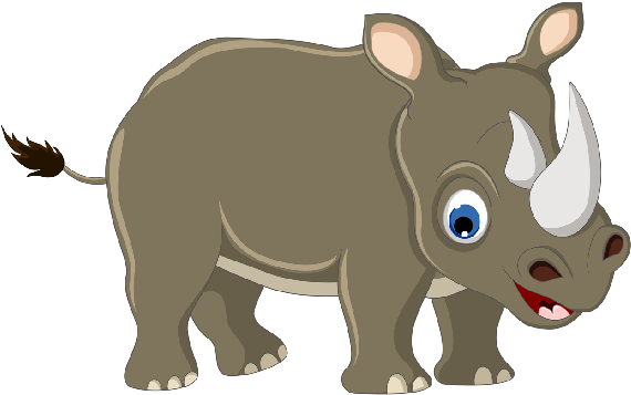 Rhino - Cute Rhino Clip Art (600x600), Png Download