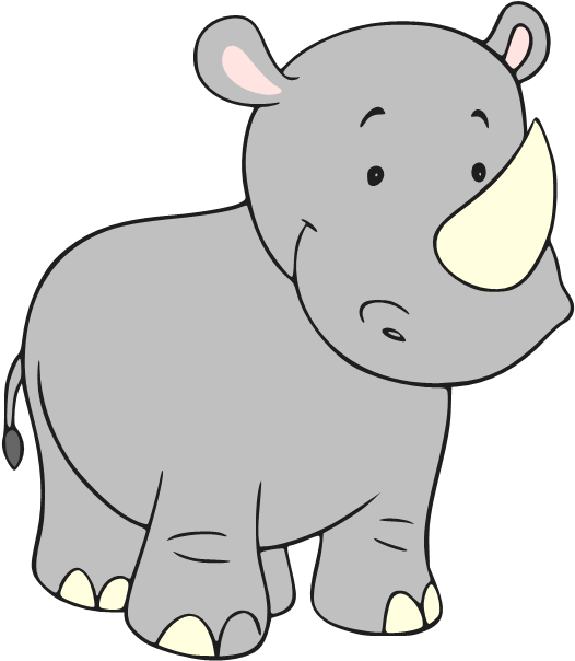 Vector Transparent Beanie S Tag You Re It Rino - Cute Rhino Clipart (550x630), Png Download