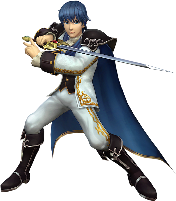 "holy War Marth" Import - Project M Marth Sigurd (760x804), Png Download