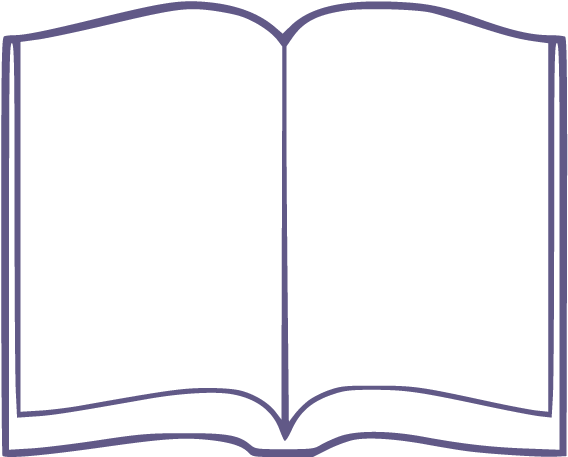 Book Outline (600x600), Png Download