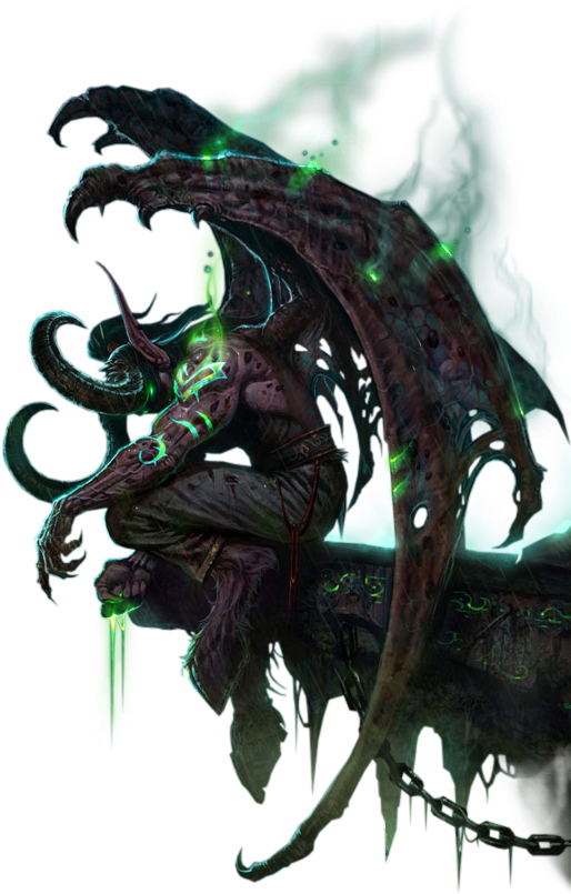 Illidan Stormrage - World Of Warcraft Illidan Png (546x815), Png Download