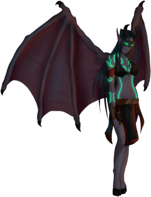 Illidan Stormrage Female By Aimixemigoya-d31sw3s - Illidan Png (894x894), Png Download