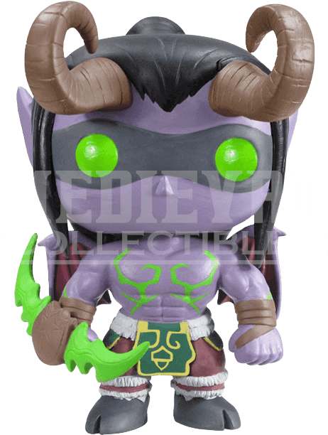 Funky Pop Games World Of Warcraft - Illidan Figure (633x633), Png Download
