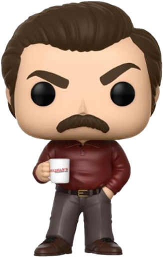 Vinyl Parks And Recreation - Ron Swanson Funko Pop (541x541), Png Download