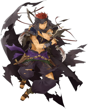 Jaffar Angel Of Death Btlface D - Fire Emblem Heroes Damage (340x388), Png Download