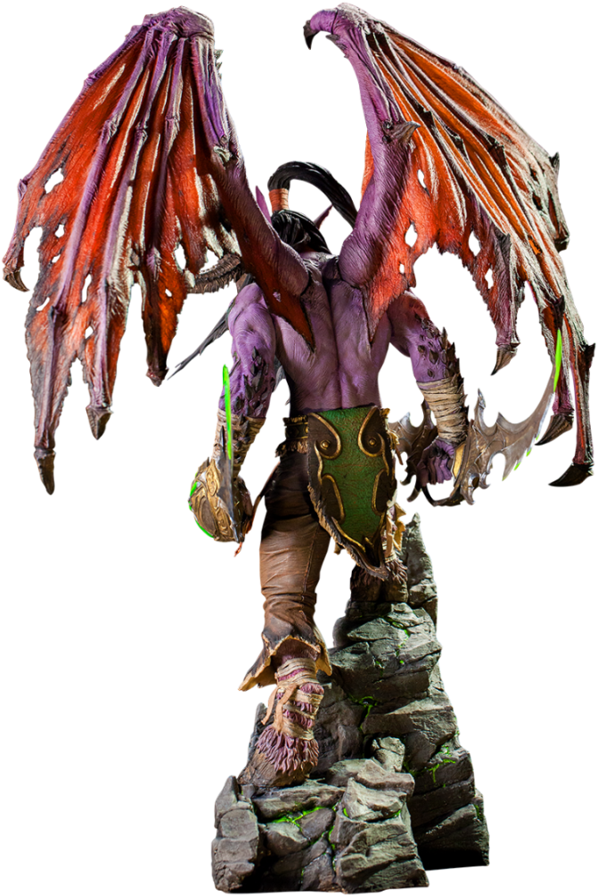 World Of Warcraft Illidan Statue 360 View - Warcraft (1920x1080), Png Download