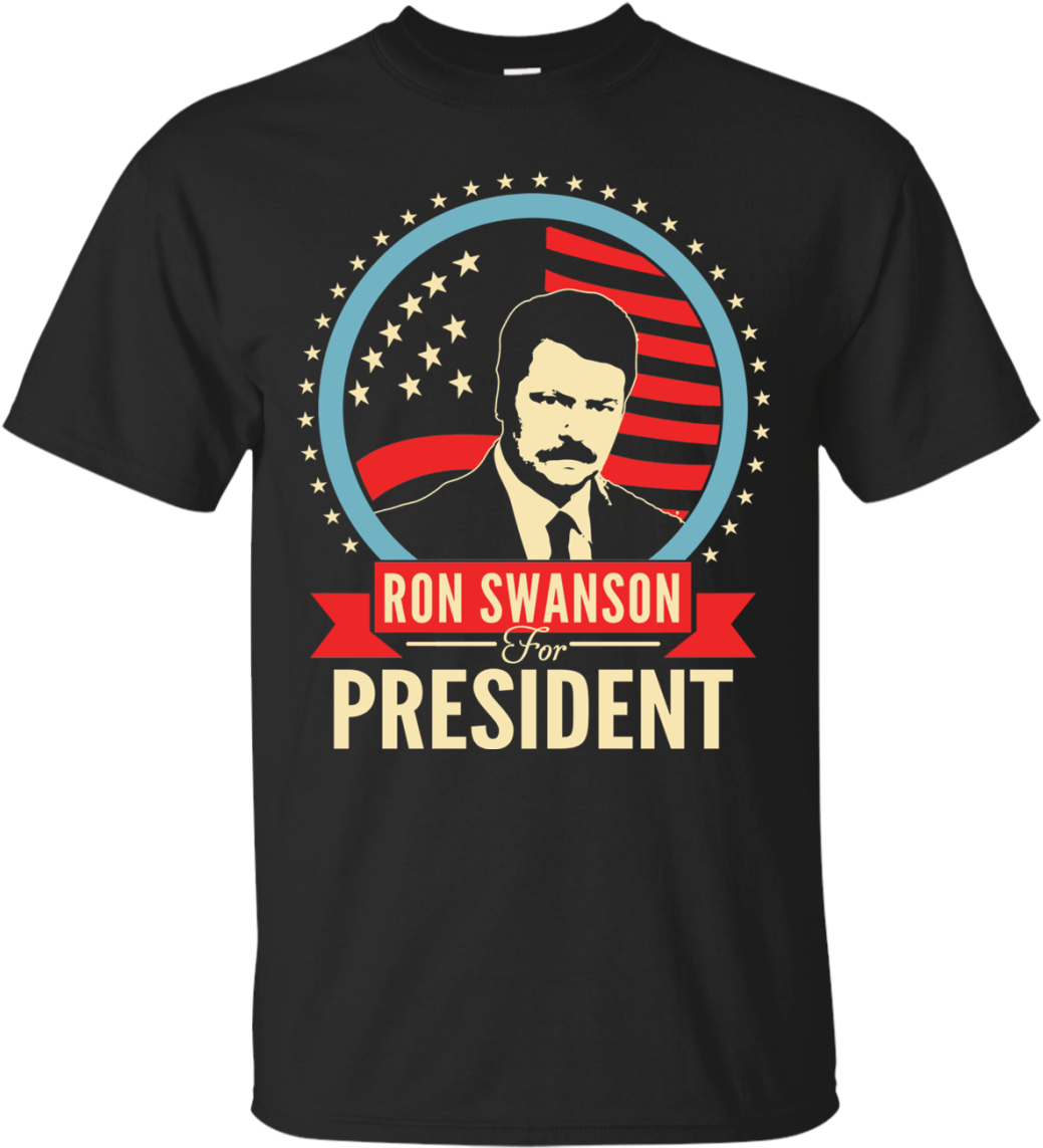 Ron Swanson For President T Shirt, Tank, Hoodie - Willie Nelson For President 2016 T Shirt (1155x1155), Png Download