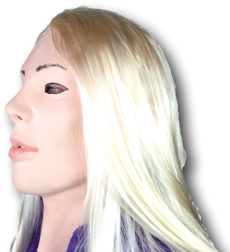 Blonde Girl Profile Clipped Rev 1 39ffbe21 9507 4542 - Mask (1024x1024), Png Download