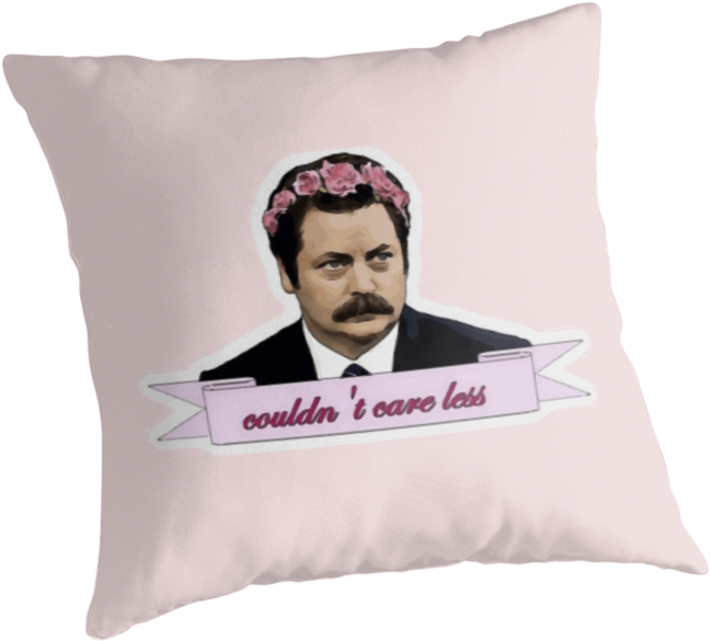 Ron Swanson Parks And Recreation Merch Cartoon" Throw - Faze Clan (831x788), Png Download