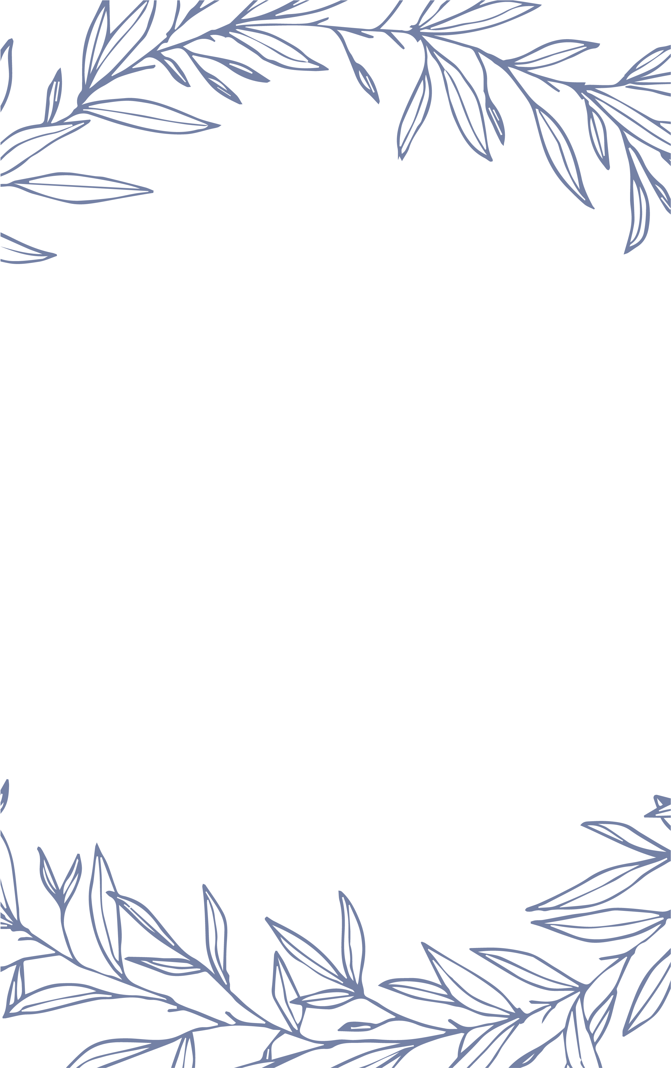 15 Invitation Borders Png For Free On Mbtskoudsalg - Wedding Border Lines For Invitation Blue (2296x3668), Png Download