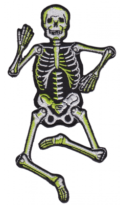 Sourpuss Dancing Skeleton Patch - Dancing Skeleton (400x400), Png Download