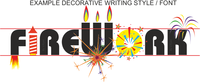 You Are To Produce A Decorative Style Of Writing And - Graphic Design (700x289), Png Download