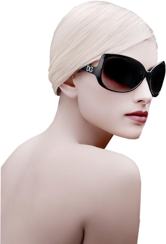 Femmes /de Dos - Femme Tube Sunglasses Png (576x800), Png Download