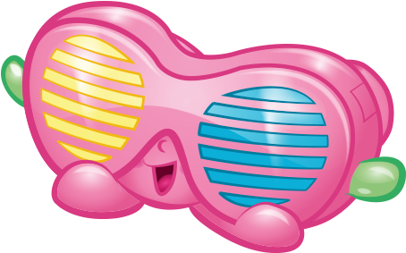 Groovy Glasses - Shopkins Groovy Glasses (575x475), Png Download